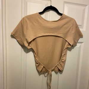 Crop Top w/ back out.